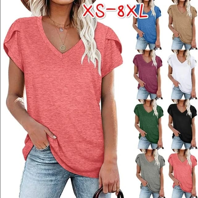 2023 estate manica corta nuova venuta sottile estate Casual donna magliette manica corta moda vestiti Slim camicia lunga estate top