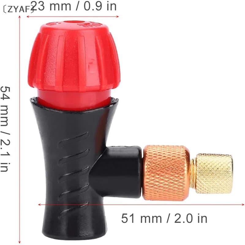 DapatZYAF⚡Bicycle Pompa d'aria Testa valvola Adattatore di gonfiaggio Testa della pompa del gas CO2 Testa di gonfiaggio per bici gonfiabile veloce compatibile