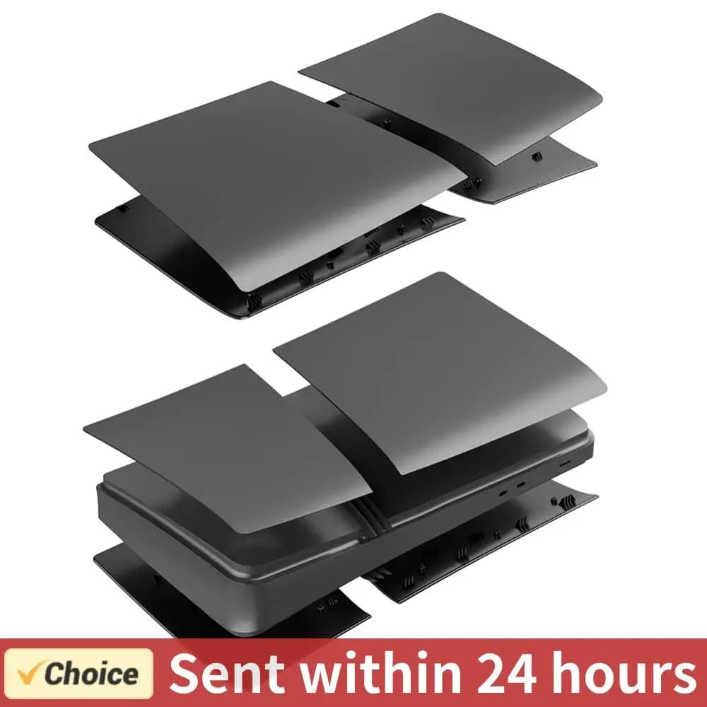 Copertura per console con piastra frontale Custodia rigida in ABS Piastre di copertura in pelle con guscio rigido antipolvere per PS5 Pro Playstation 5 Pro Disco/consola digitale