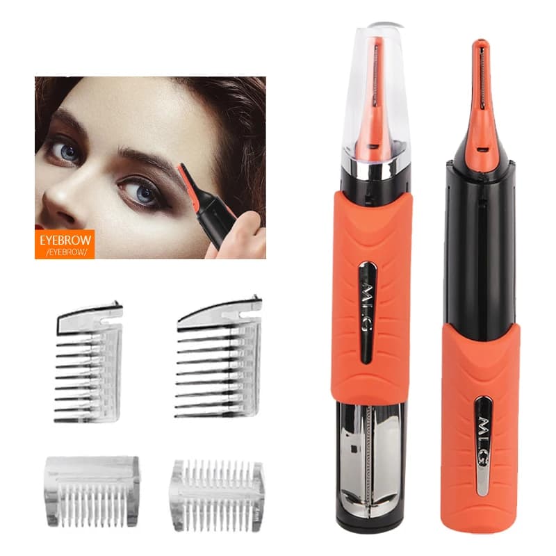 Men's multifunctional shaver with mini LED light shaver for eyebrows, double blade shaver removal device