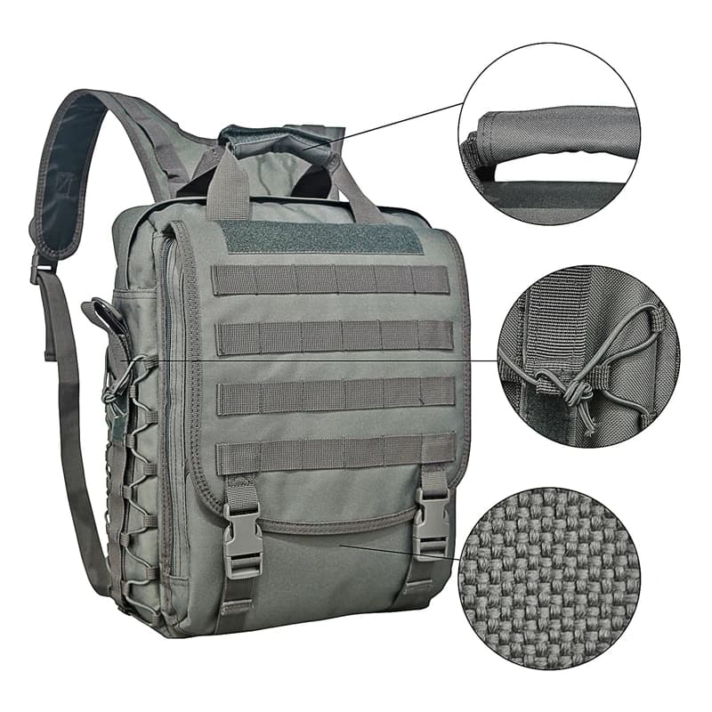 Molle Laptop Bag Tactical Messenger Bags zaino per Computer marsupio Shouder Camping Outdoor Sports Bag
