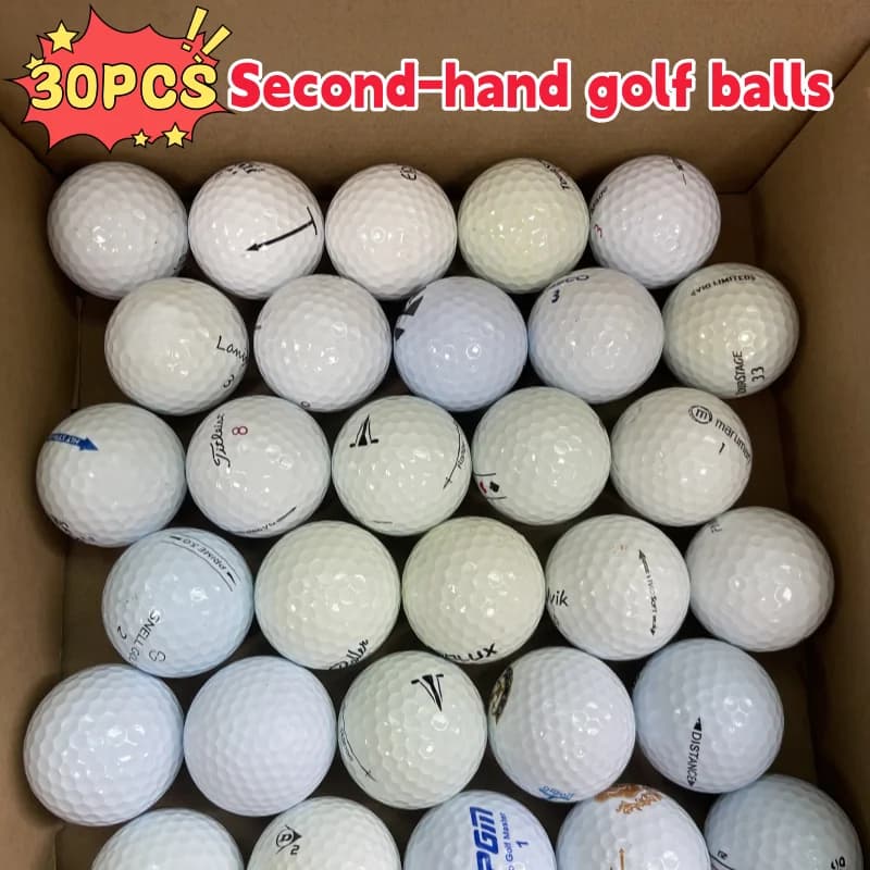 30 paia di palline da golf di seconda mano, adatte per la pratica del golf
