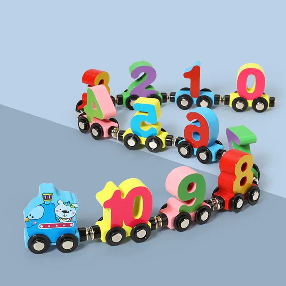 1Set Magnetic Wooden Colorful Early Learning Educational Arithmetic Supply for Kids Intelligence Development Play