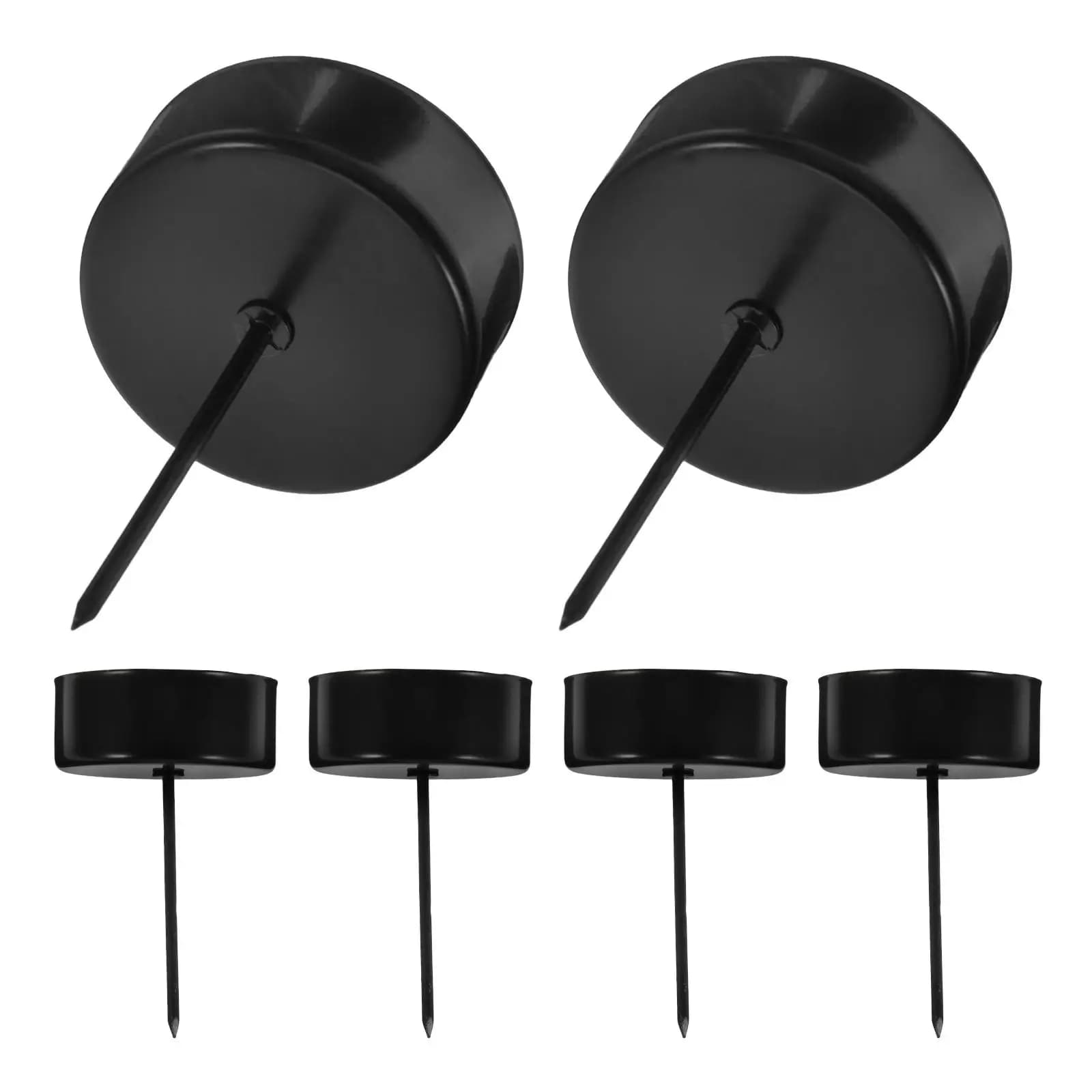 Supporti conici da 6 pezzi con punta Robusto supporto floreale in ferro per tazze rotonde Portacandele conico resistente per tavolo