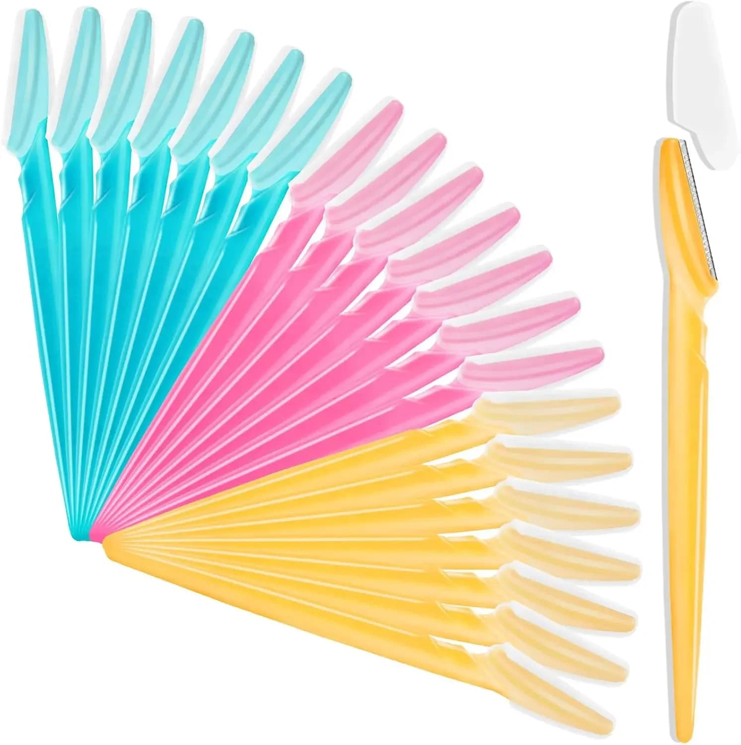 Shaper for eyebrows/barba from 6/10/18 pieces, a beauty tool for facial exfoliation and modeling, suitable for both men and women.