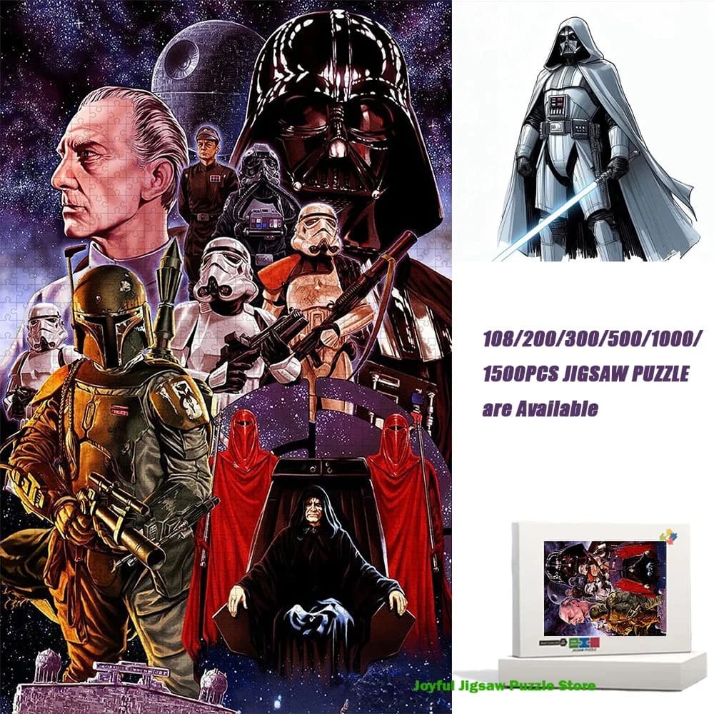 Puzzle con Motivi Retrò di Star Wars, Gioco Educativo Antistress, Regalo Premium per Feste di Compleanno e Souvenir per Fan