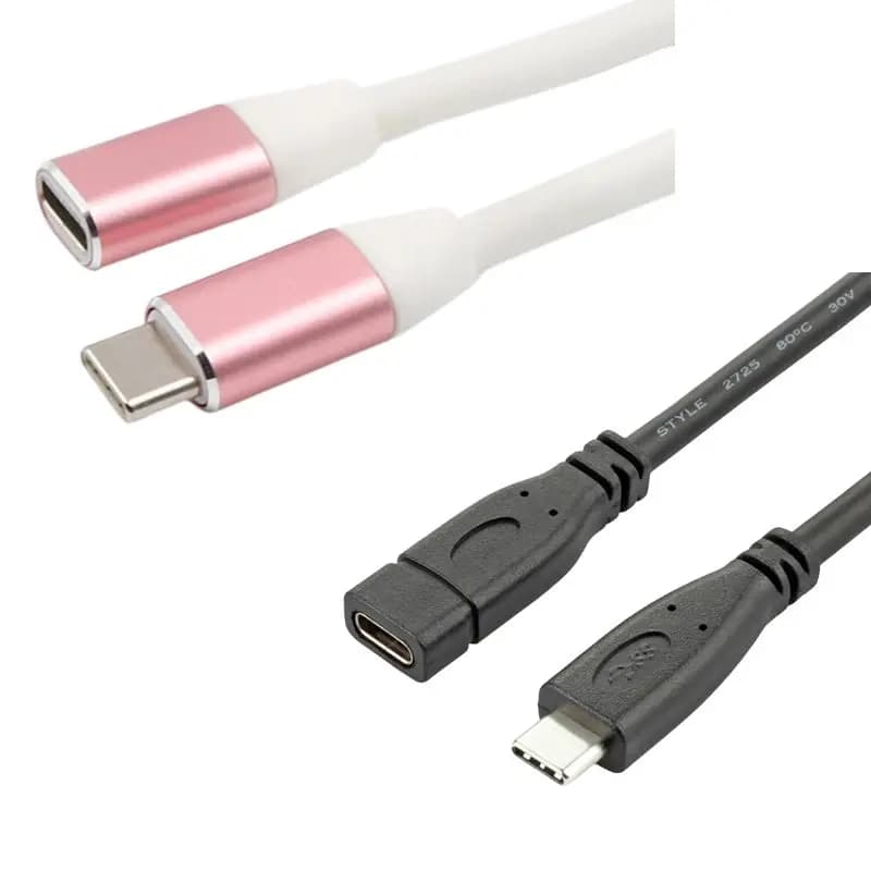 Cavo USB di Prolunga USB-C da Maschio a Femmina, Connettore Estensibile Tipo-C per Ricarica Rapida, Compatibile con Nintendo Switch e Samsung