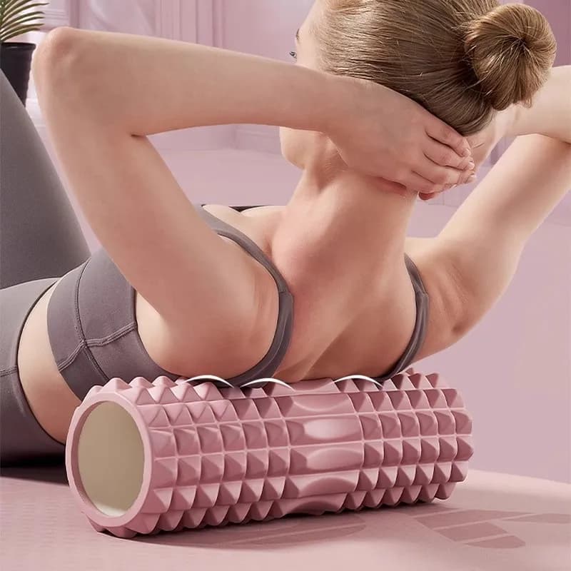 Rullo in schiuma Rullo per denti di lupo Forniture per yoga Rullo in schiuma Rullo per rilassamento muscolare Rullo per massaggio alle gambe dimagrante Colonna per yoga