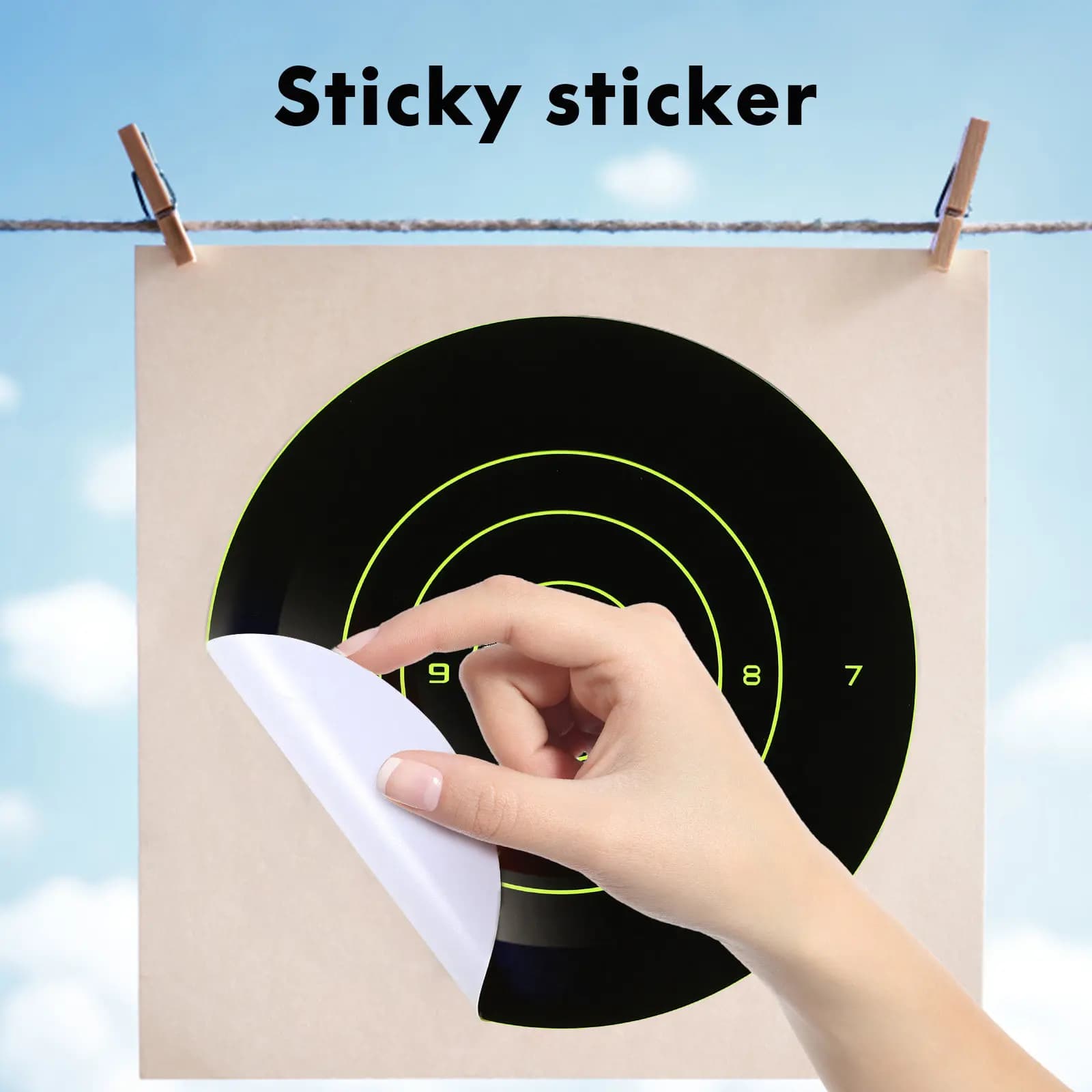 Shooting Target Stickers 30 Pack Bright Self Adhesive Paper Targets for Archery Darts Indoor Outdoor Practice