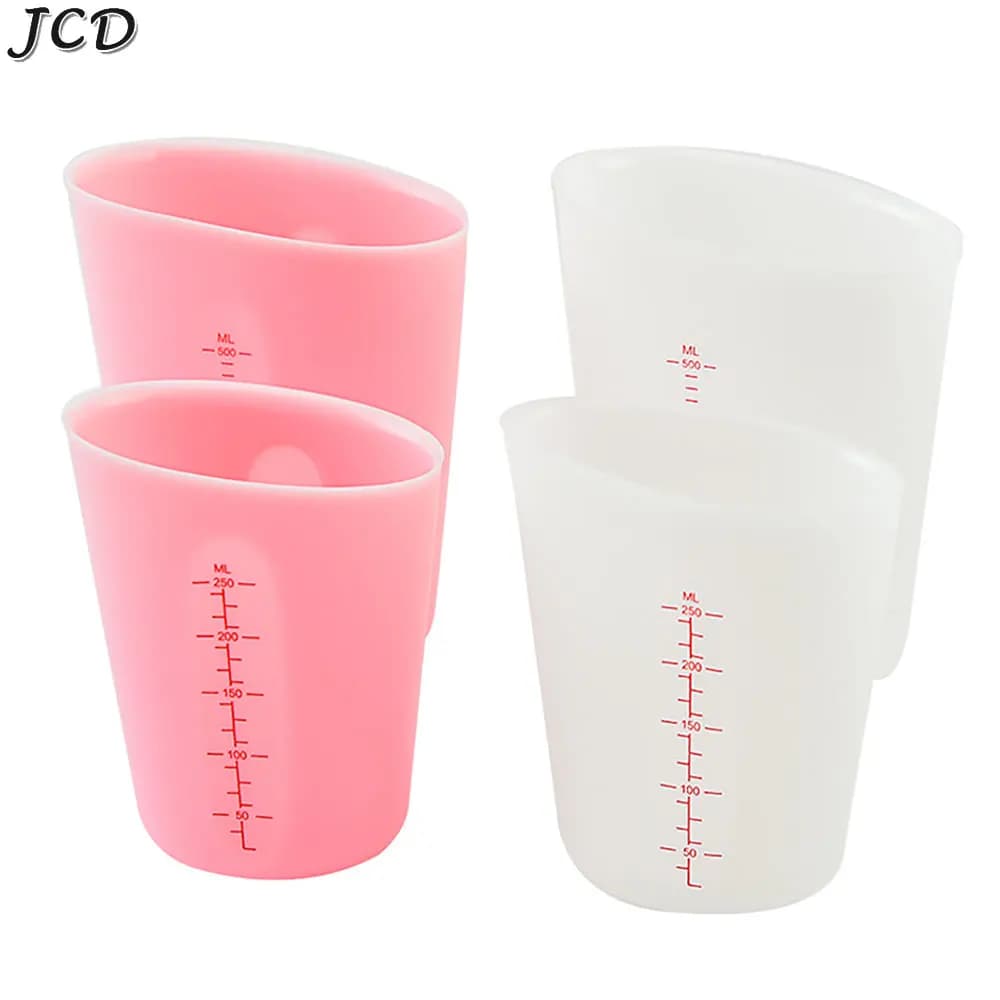 JCD misurino in silicone doppia scala per uso alimentare durevole antiaderente torta fai da te resina epossidica creazione di gioielli utensili da cucina