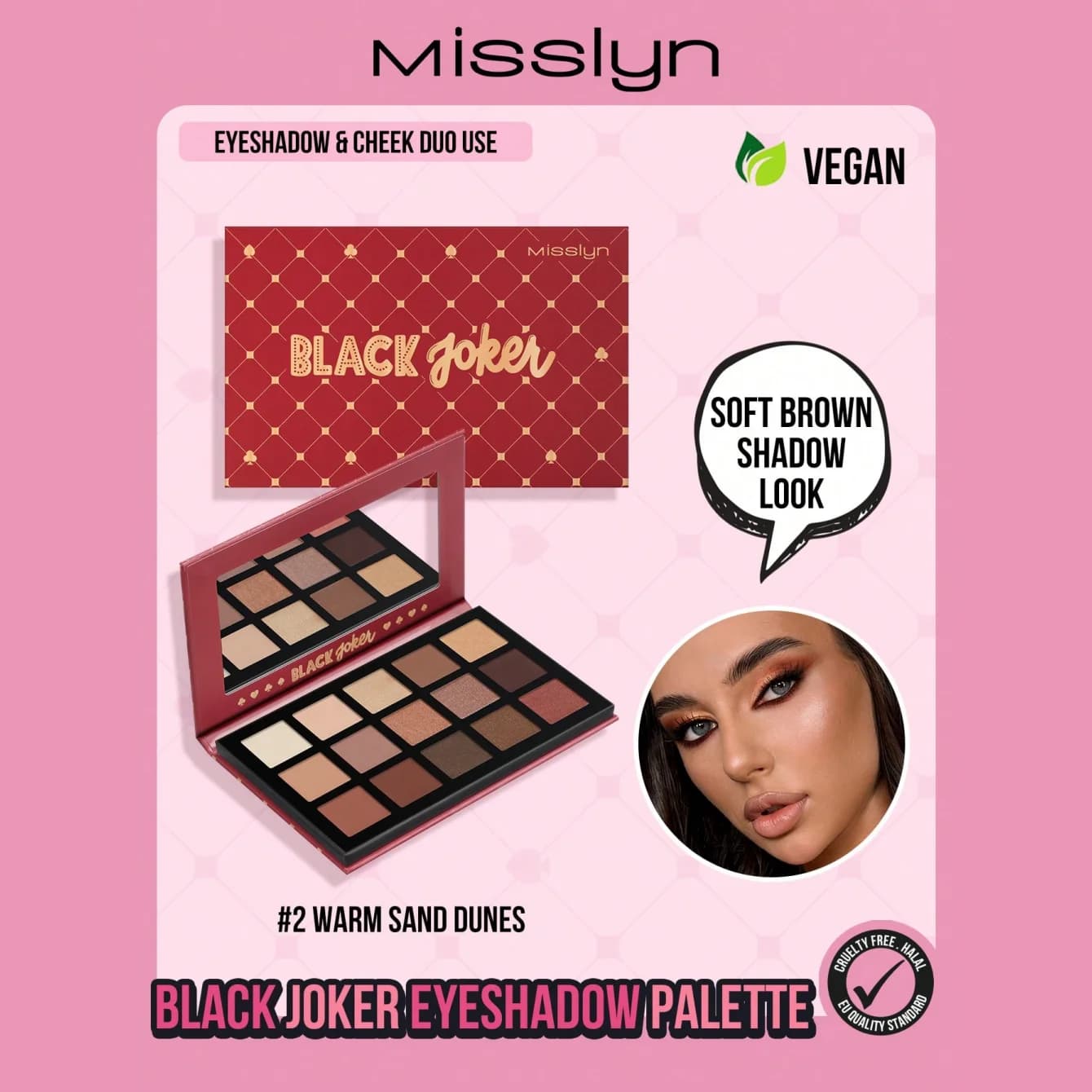 Misslyn Palette Ombretti 15 Colori Altamente Pigmentati Opachi Shimmer Metallici Trucco Occhi Professionale Lunga Durata Cosmetici Nude Nuovi