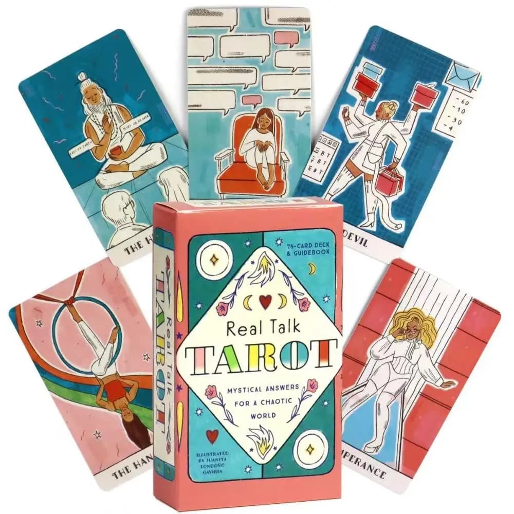 Real Talk Tarot Modern Illustrations Inspired By Modern Life Featuring Relatable Archetypes and Scenes 78 Pcs Cards 10.3*6cm