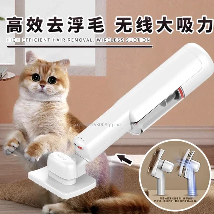 Dispositivo di aspirazione peli per animali domestici, anche funzionante come aspirapolvere per gatti