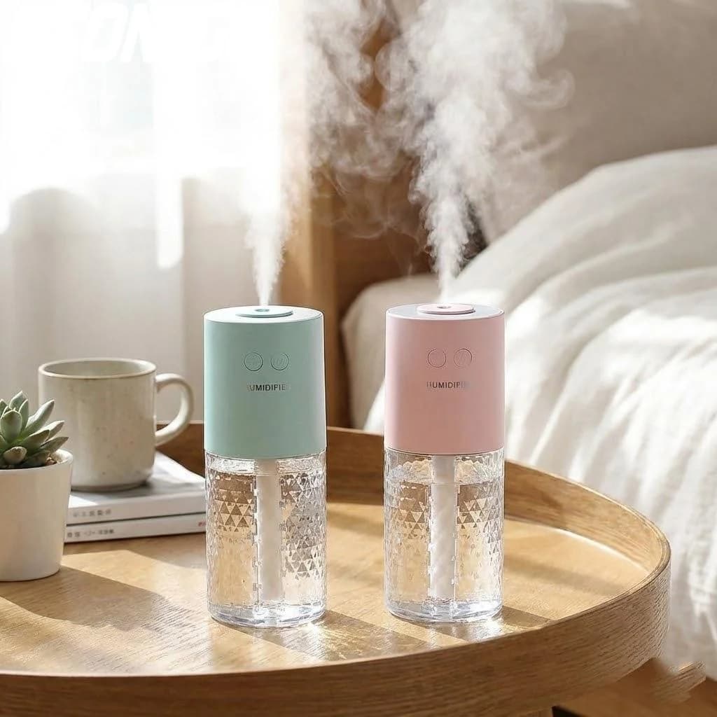 Umidificatore d'Aria per Auto e Casa con Lampada a Proiezione di Cristalli Diffusore di Oli Essenziali Accessori per Veicoli