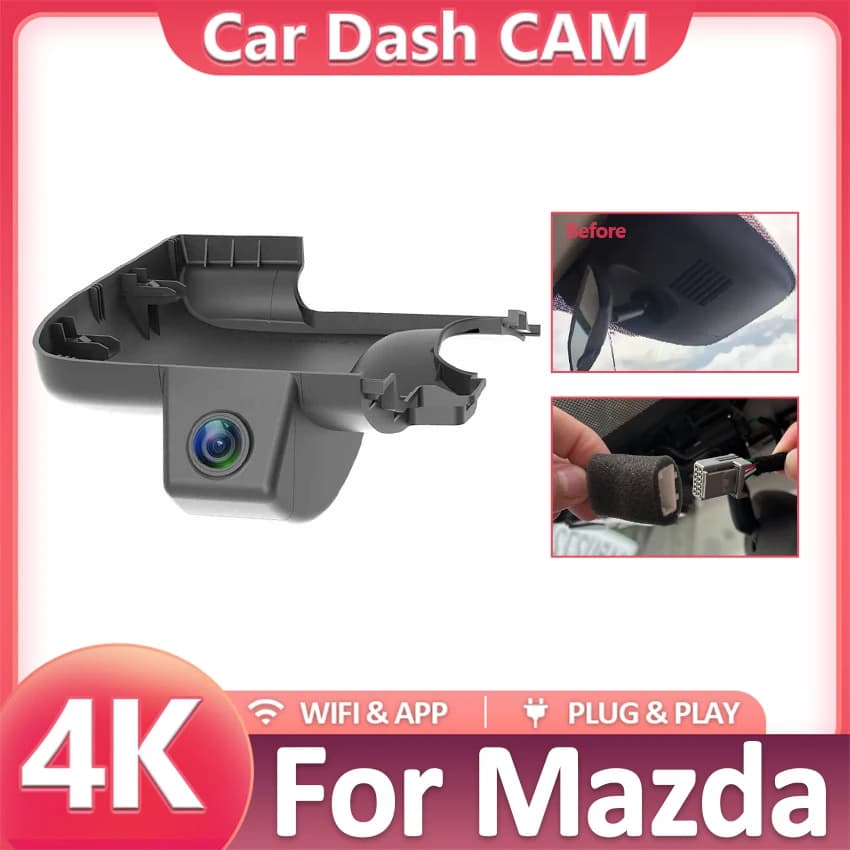 Car DVR Have a sunroof For Mazda 6 Atenza (2018-2024)Dash Cam,Car Video Recorder UHD 4K 2160P Dashcam for Mazda6 left-Hand Drive