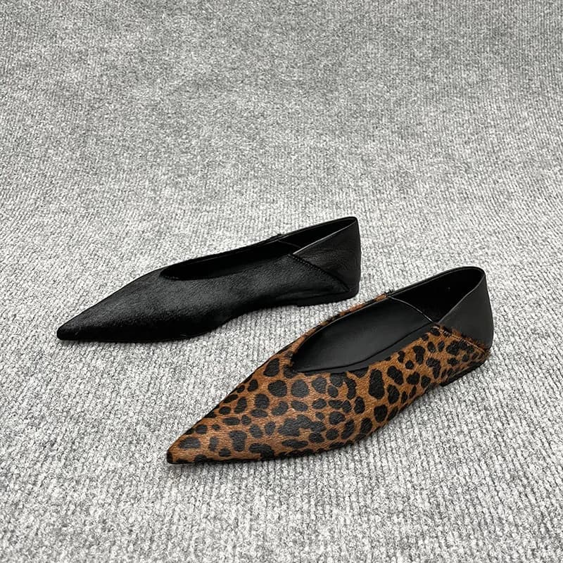2027 Spring Autumn Fashion Flat Shoes Pointed Toe Simple Korean Style Slip On