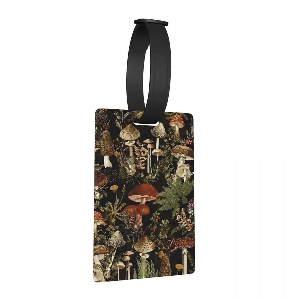 Funghi di mezzanotte Foresta Botanica Notte Giardino Etichette per bagagli Viaggio Bagagli portatili Etichetta d'imbarco Porta etichette ID Nome Indirizzo
