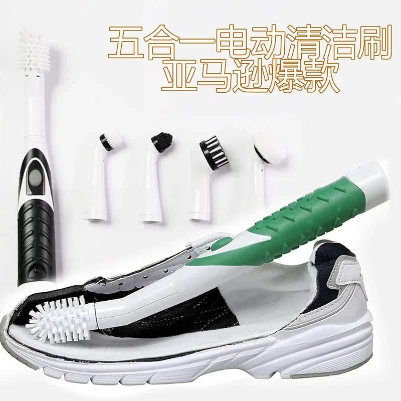 Spazzola per pulizia elettrica 1PC Cucina senza fili Bagno Set da tè Spazzola per scarpe elettrica Spazzola di ricambio Spazzola per scarpe a batteria