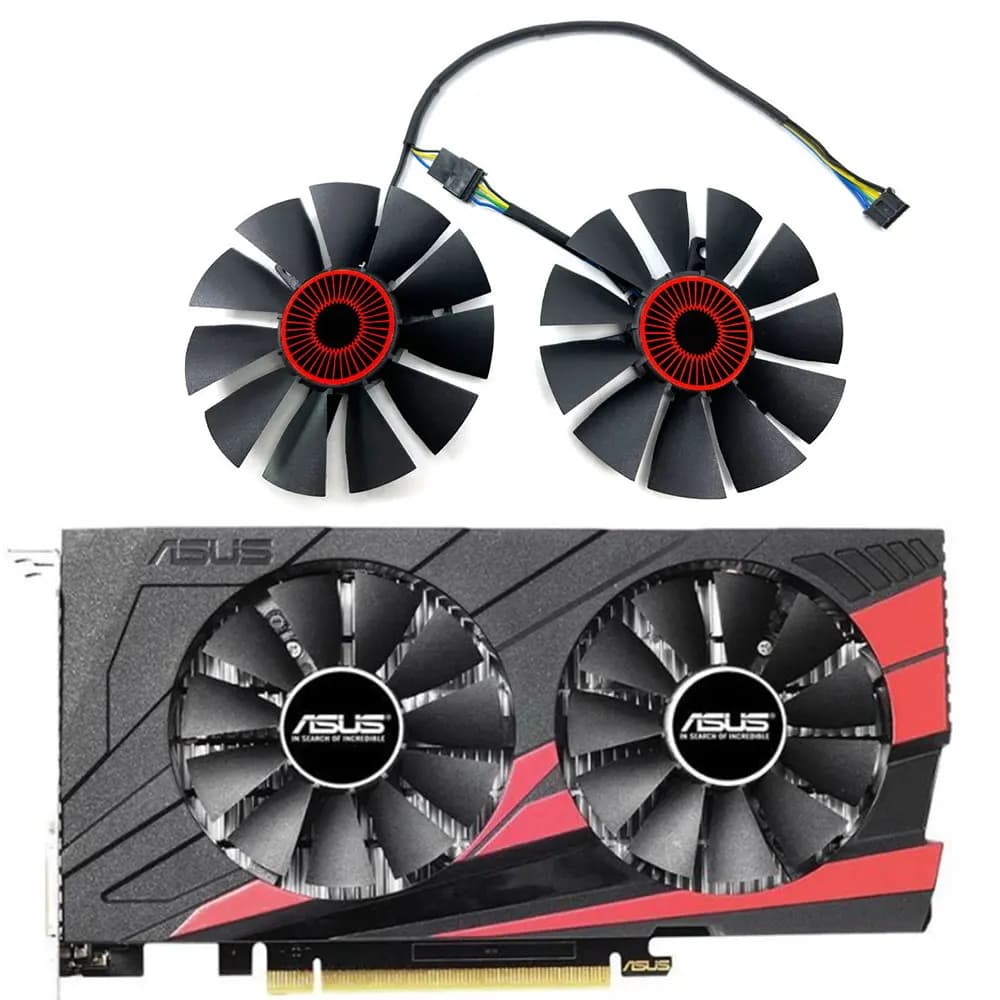 1SET FD7010H12D T128010SH EX-GTX ventola GPU 1050Ti, per ASUS EX-GTX 1050, 1050Ti, STRIX-GTX 1060, 960, 950, 750TI ventola di raffreddamento della scheda Video