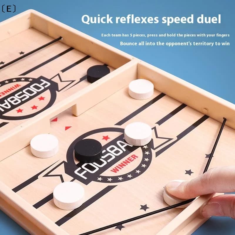 〔E〕1 Set Gioco da Tavolo Fast Sling Puck, Giochi di Calcio Balilla, Hockey da Tavolo, Scacchi a Catapulta, Giocattolo Genitore-Figlio per Bambini