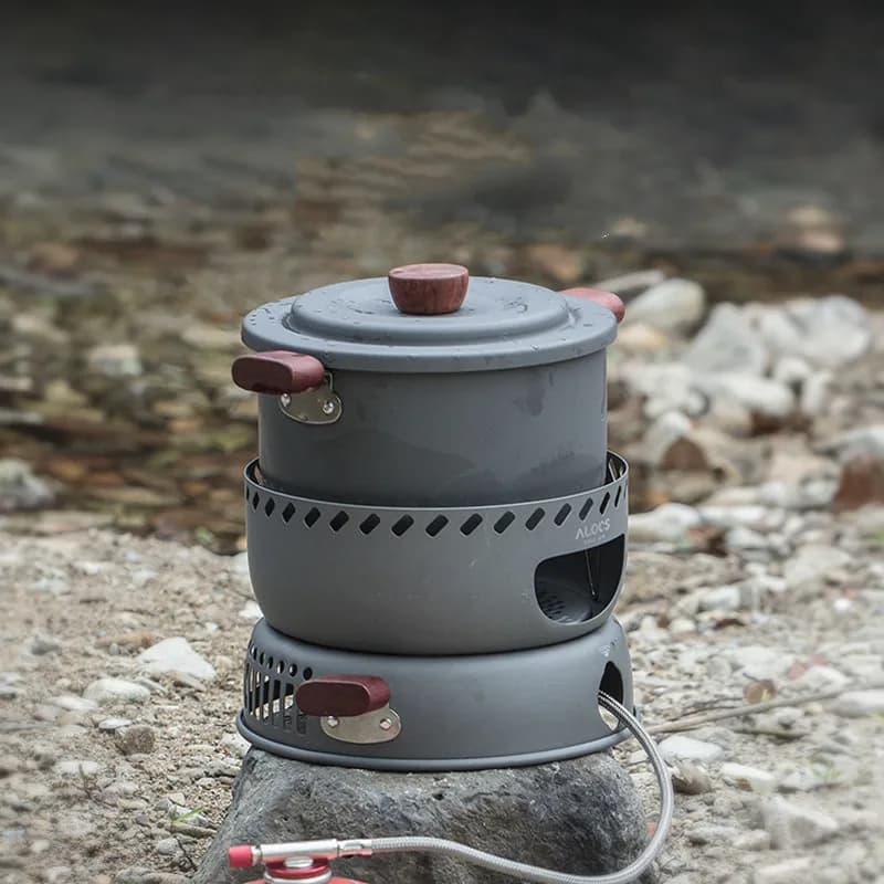 Outdoor Camping All-in-One ALOCS CW-C33 Portable High Power All-in-One Alcohol Stove Gas cooker double purpose