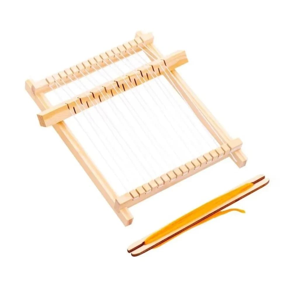 Creative Traditional DIY Wooden Weaving Loom Starter Kit Mini Hand-Woven Knitting Loom Set Easy to Install Knitting Machine for