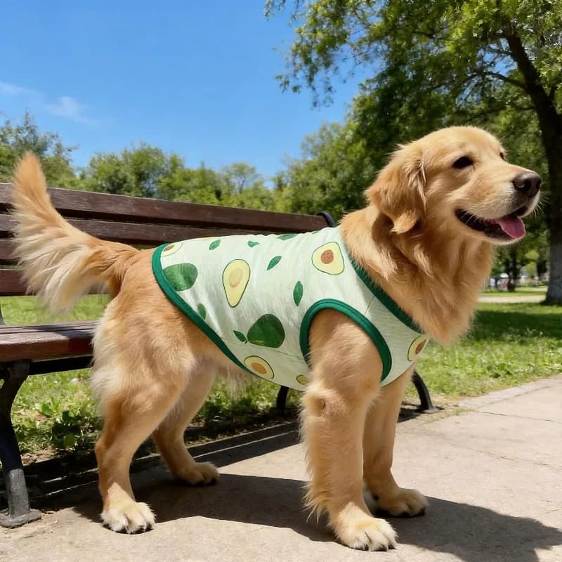 Large Dog Dog Pet Clothing Mesh Vest Dog Cat Corgi Golden Retro Sunscreen Cat Supplies Clothing