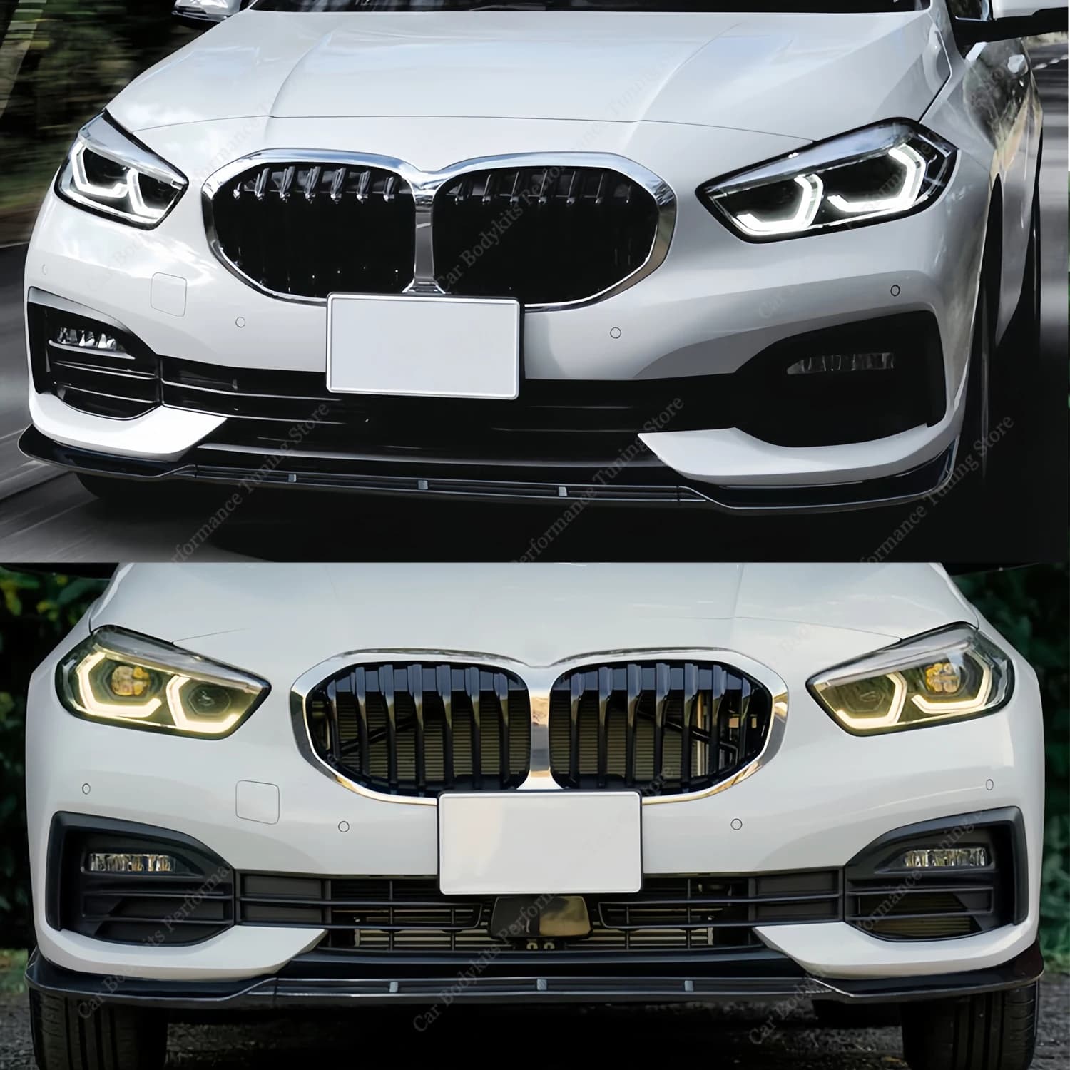 For BMW F40 Non-M Sport Front Bumper Lip Spoiler Splitter Diffuser Cover Guard 116i 116d 118i 118d 120d 120i 2019-2024 Bodykits