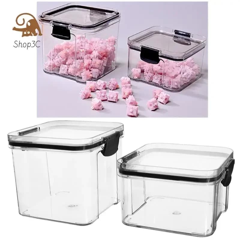 Scatola portaoggetti per contenitori per interruttori tastiera Scatola per interruttori in policarbonato per PC per tastiera meccanica 460/700 ml