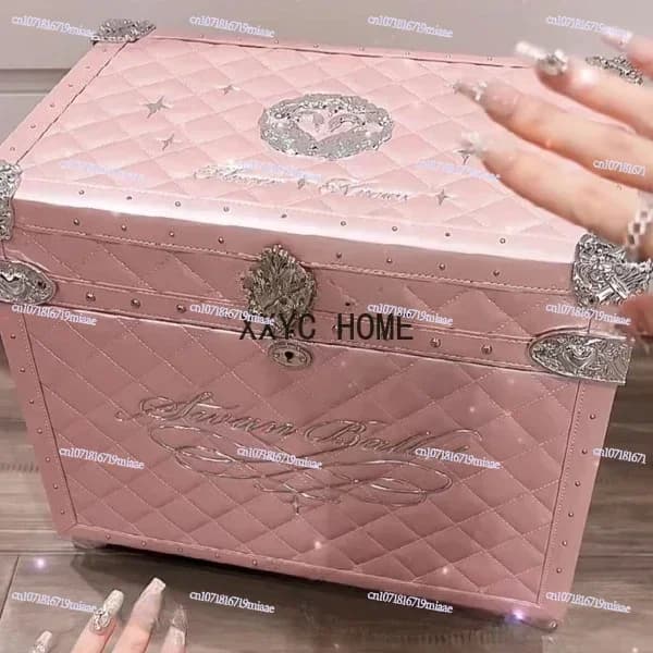 Swan Ballet Series Peripheral Pillow Bag Mollette Hand Mirror Box for Perfume