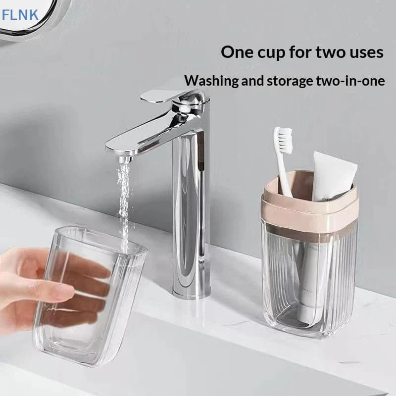 【KC】1Pcs Clear Portable Toothbrush Toothpaste Storage Case BPA Free Holder for Family Vacation Bathroom Use