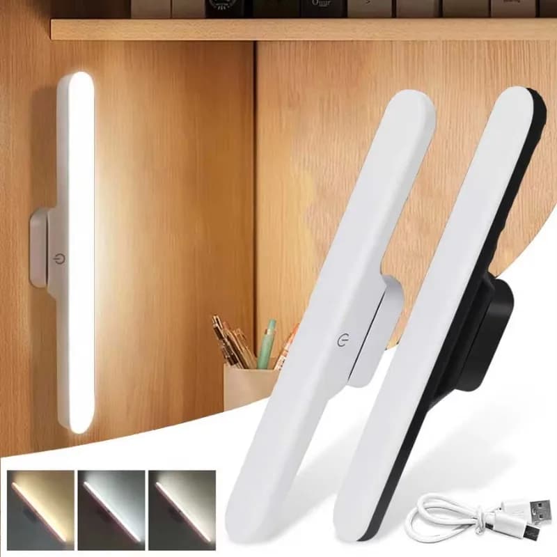 Lampada LED Moderna a Specchio per Trucco, Protezione Occhi, Luce da Lettura, Luce Notturna Magnetica Touch, Illuminazione per Armadio e Guardaroba