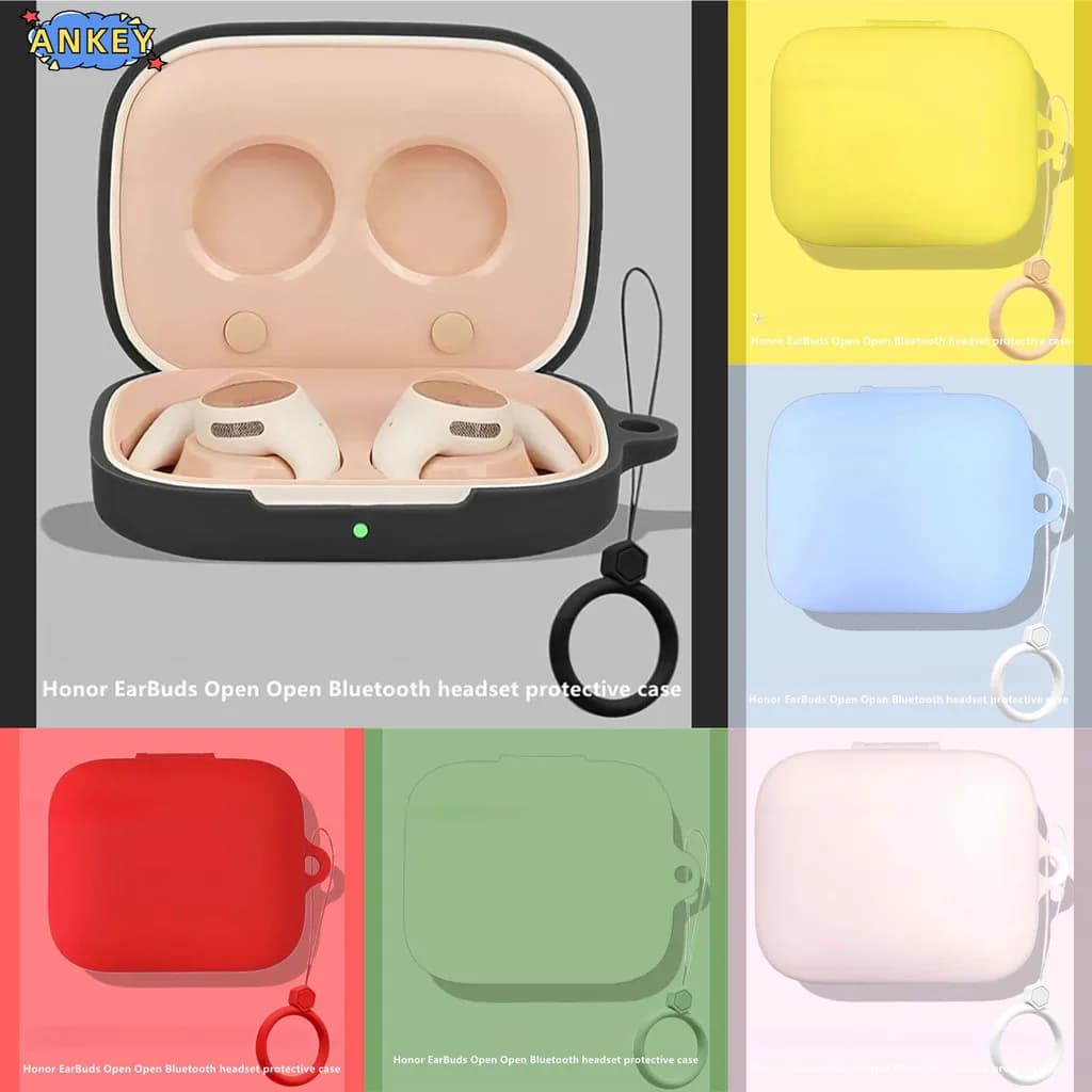 Custodia Protettiva per Auricolari Honor Open Case, Anello Anti-caduta in Silicone Morbido per Auricolari Wireless Bluetooth, Custodia da Trasporto