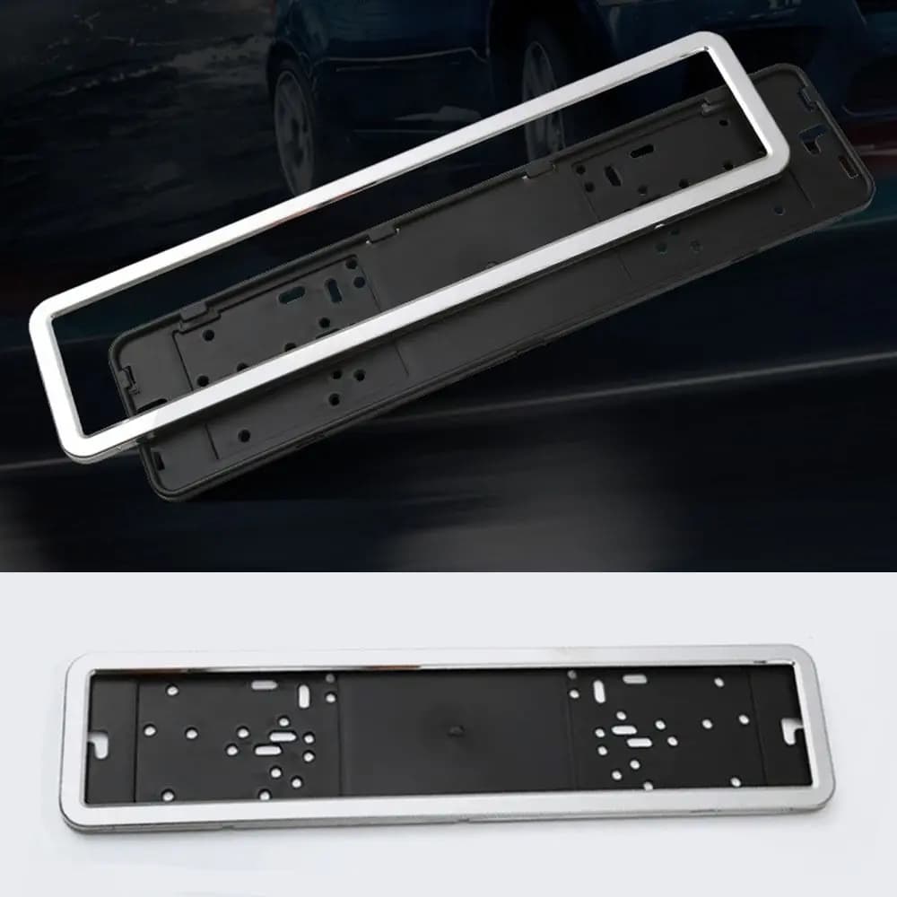 Stylish frame cover of Russian plate holder for car waterproof stainless steel Simple installation Light