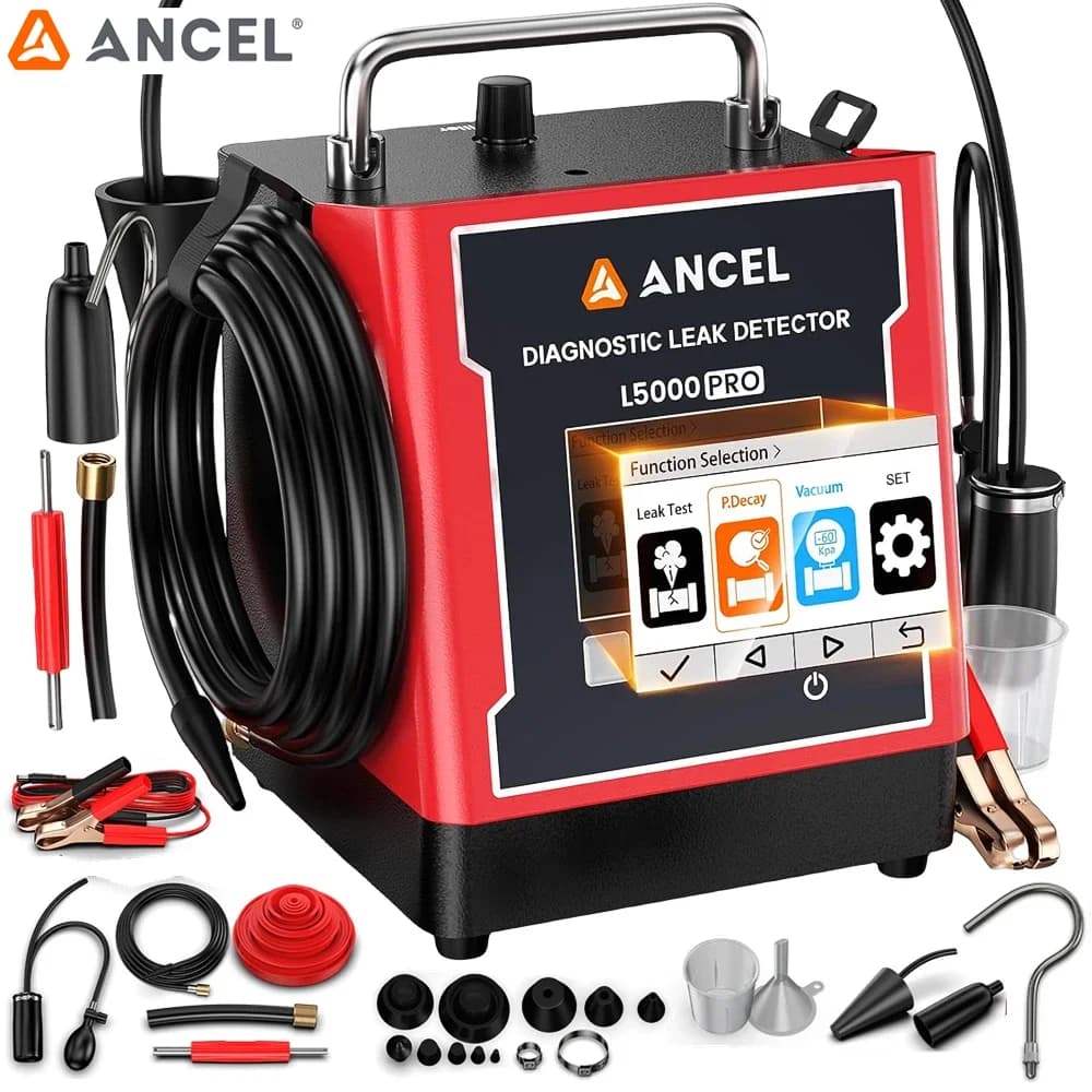 Smoke Machine Leak Detector EVAP Turbo System Test Built-in Pump ANCEL L5000 PRO Digital Dual Mode Turbo System Detector for Car