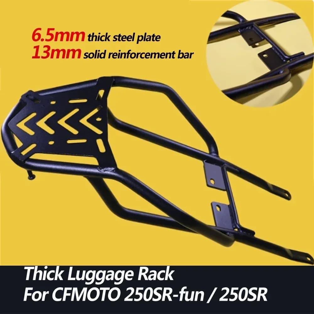 Scaffale portapacchi 250SR 250SR-my22 250NK NK300 versione pista contropunta posteriore portapacchi addensato per CFMOTO 23 modello 250SR-fun