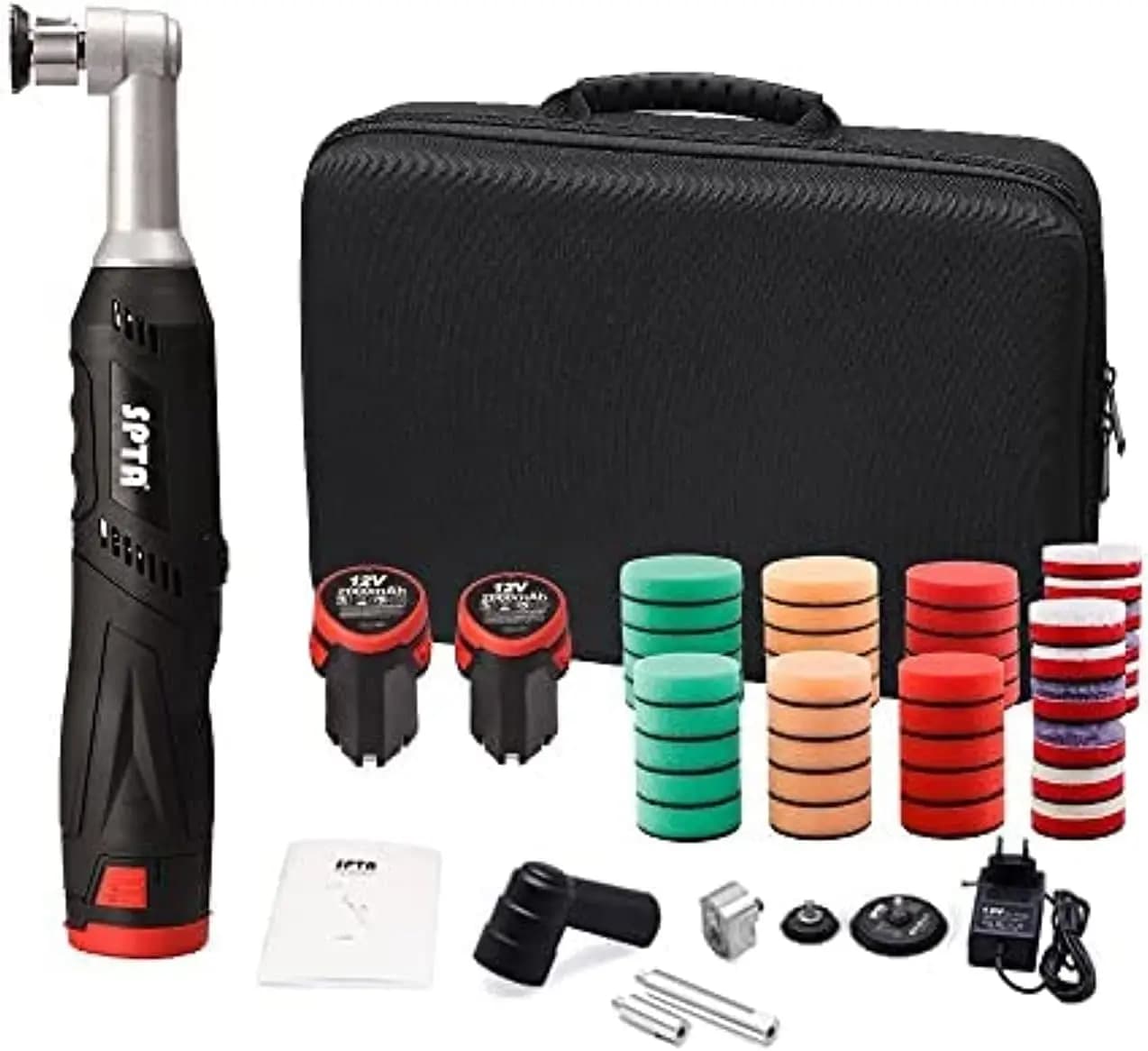 Lucidatrice per Auto Senza Fili, 12V, per Rimozione Micro-Graffi, Lucidatura, Levigatura e Pulizia