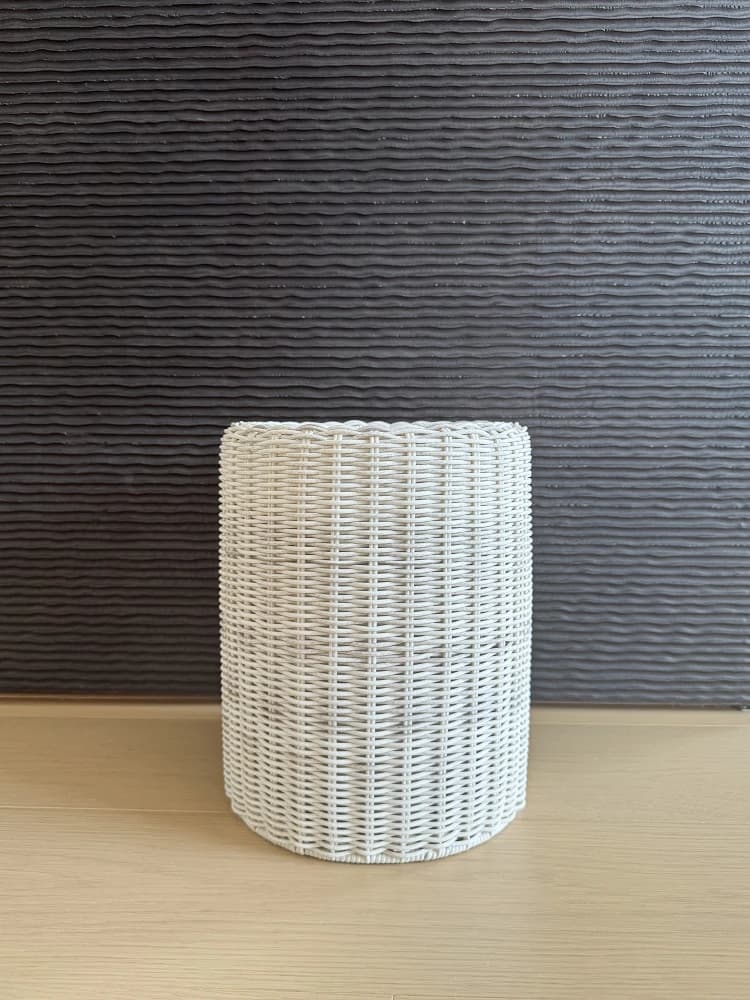 Cestino per rifiuti da giardino e WC, semplice, bianco, in plastica, rotondo, da 0L, modello Teng Er 2025, nuovo design