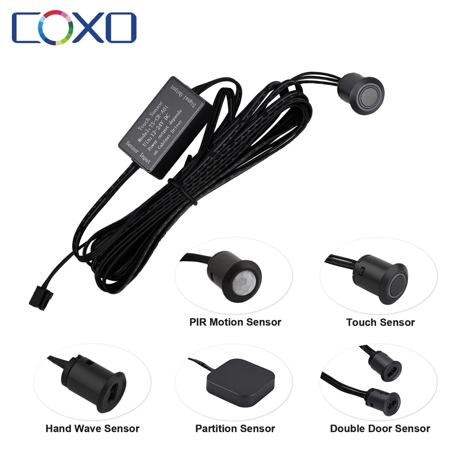 Mini LED armadio sensore di luce interruttore armadio touch/spazzata a mano/movimento PIR/divisorio/controllo porta cucina armadio lampada 12/24V