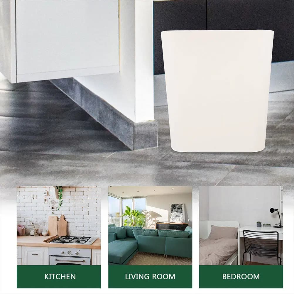 PP Material Simple Trash Can Waste Bucket for Home Kitchen Bathroom Office Neat Beautiful Living Environment