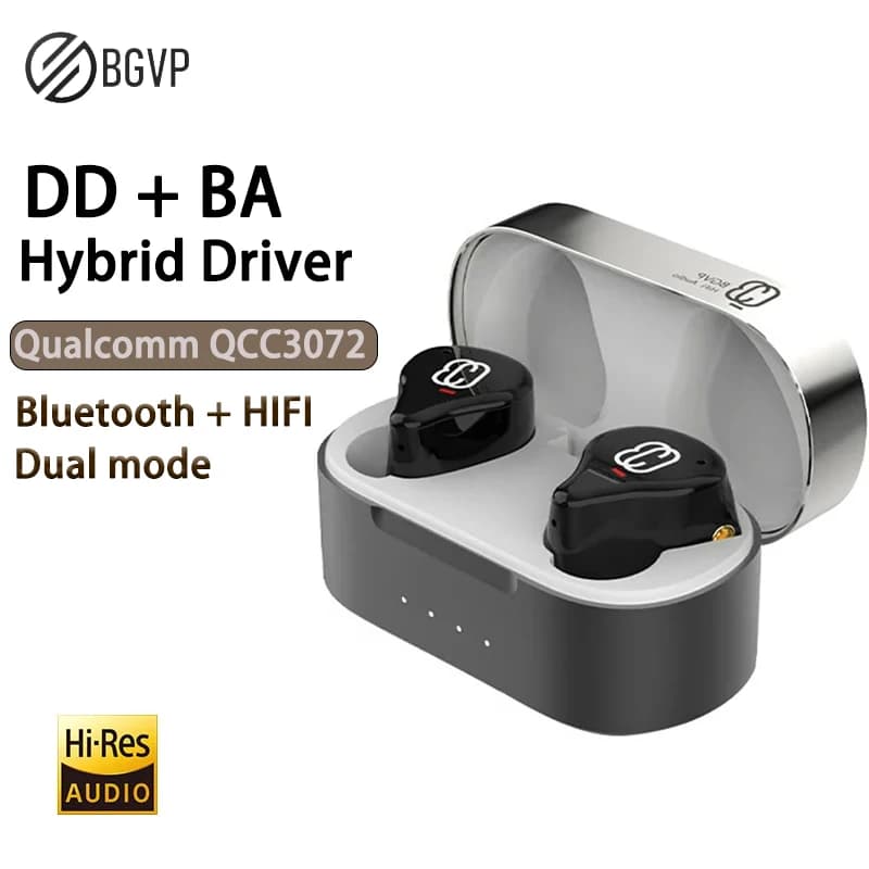 Auricolari Bluetooth BGVP Q3 Dual Mode TWS con tecnologia ibrida DD + BA, auricolari wireless in-ear AptX Adaptive con porta MMCX