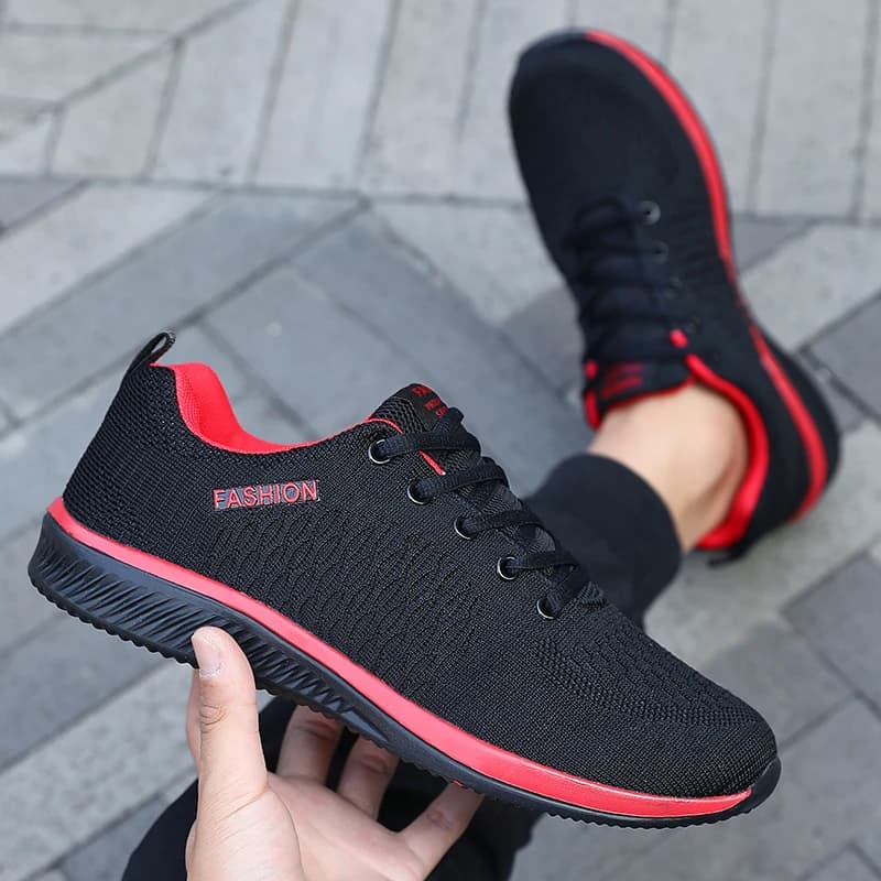 Scarpe da ginnastica da corsa da uomo Scarpe causali leggere e traspiranti da passeggio in maglia Sport Scarpe da ginnastica atletiche Moda maschile Mocassini Sneaker da uomo