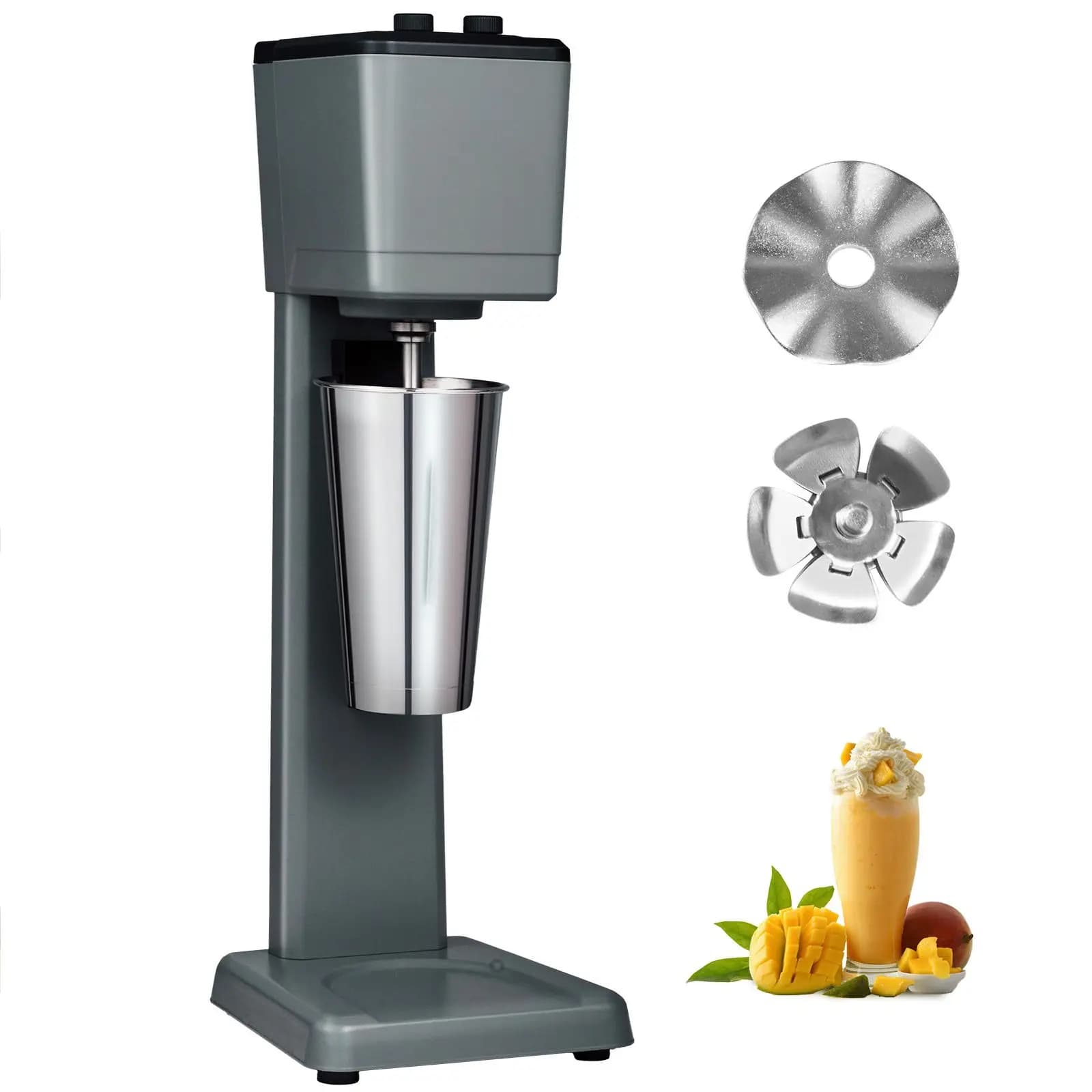 Milkshake Maker Machine, 375W Commercial Milk Shake Maker Mixer, Single Head Drink Mixer Blender Machine, 3-Speed Milkshake Sale
