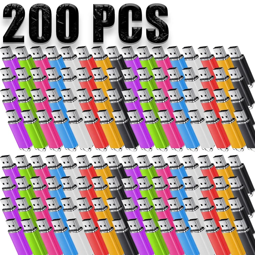 200 pz/lotto Chiavetta USB 2.0 da 64GB 32GB, Regalo di Nozze, Pendrive 16GB 8GB 4GB, Pen Drive Impermeabile, U Disk con Logo Personalizzato Gratuito