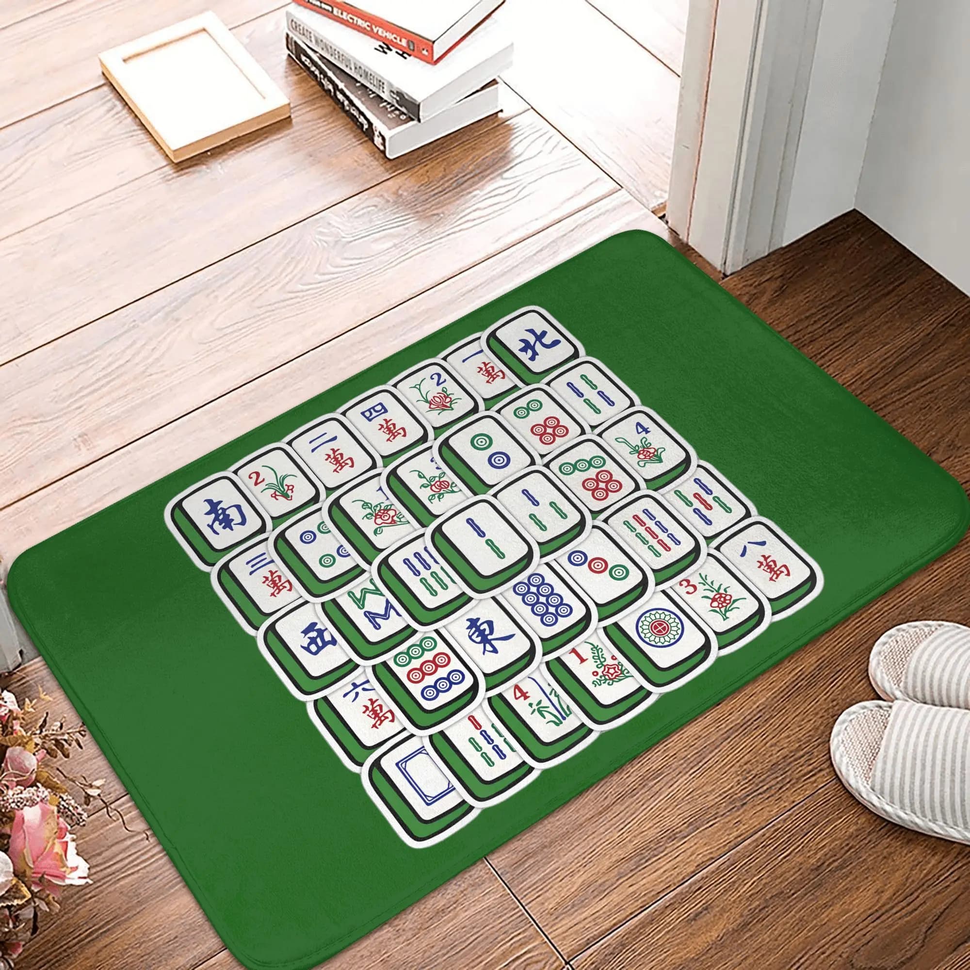 Mahjong Piastrella Modello Zerbino Antiscivolo Ingresso Bagno Cucina Pavimento Porta Zerbino Tappeto WC Tappeto Tappetino