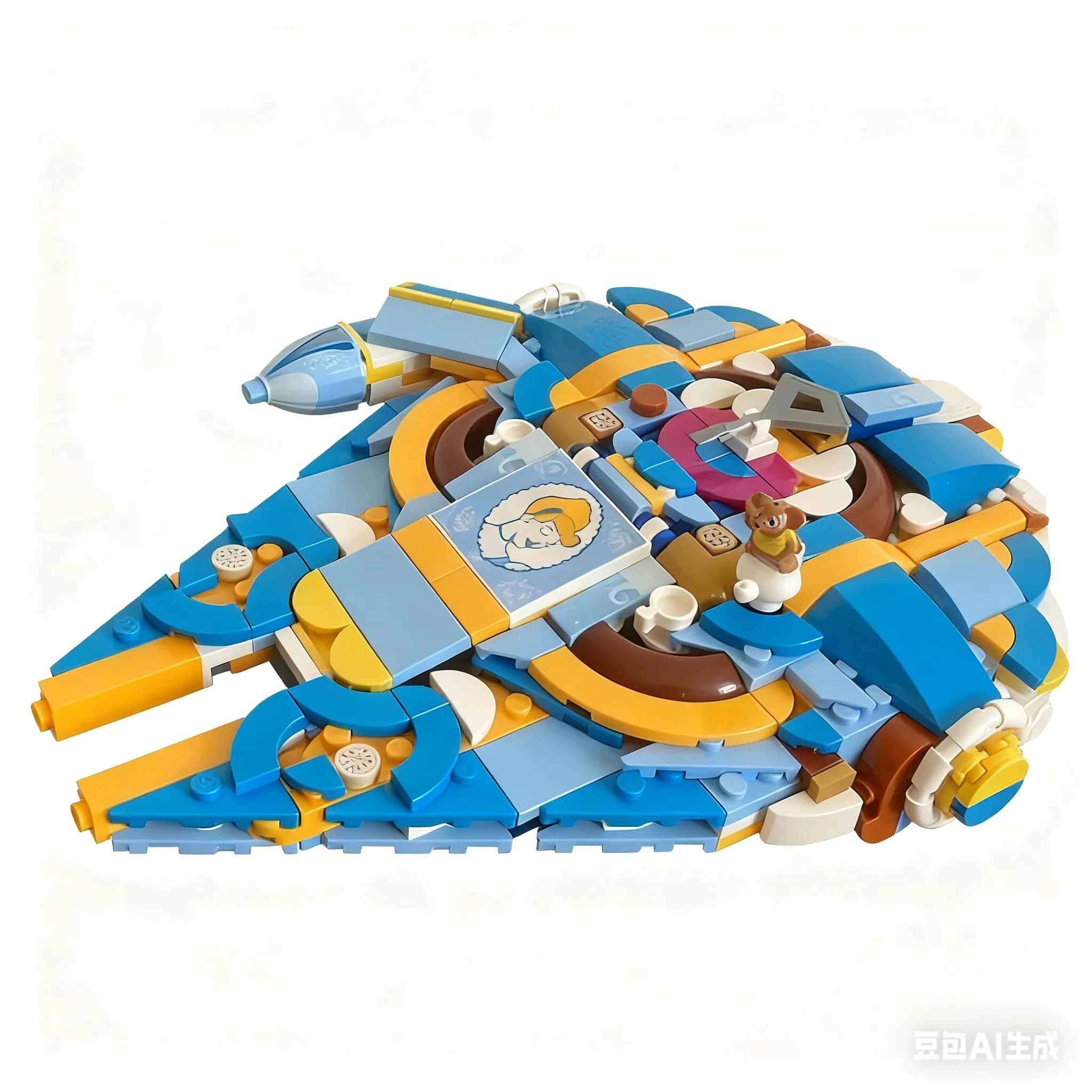 373pcs MOC Cinderella S Royal Falcon Alt Model Building Blocks Architecture Toys Birthday Gifts Assemble DIY Idea Presentation