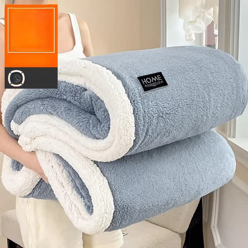 Coperta in Velluto Latte Spesso a Doppio Strato, Copridivano in Velluto, Copertina Piccola per Bambini, Stile Moderno e Semplice per la Casa