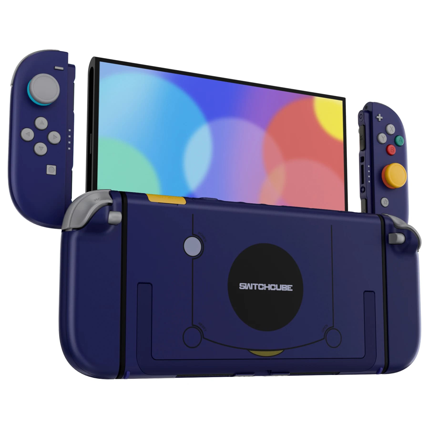 eXtremeRate Set completo di alloggiamenti con pulsanti per Joycon 2, pulsanti di ricambio per Nintendo Switch 2 - Stile SwitchCube classico