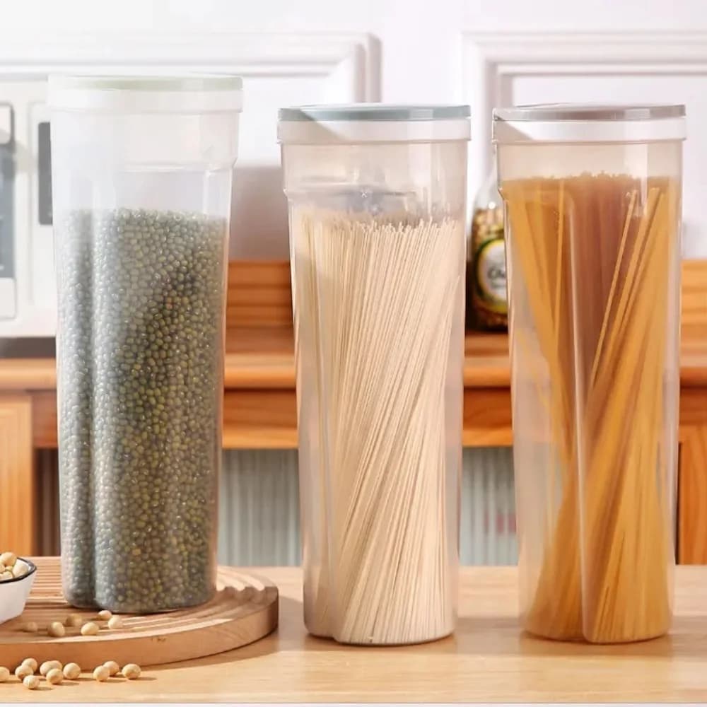 Contenitore per Noodles, Scatola per Pasta con Controllo Porzioni, Contenitore in Plastica per Alimenti, Barattolo per Conservazione in Cucina