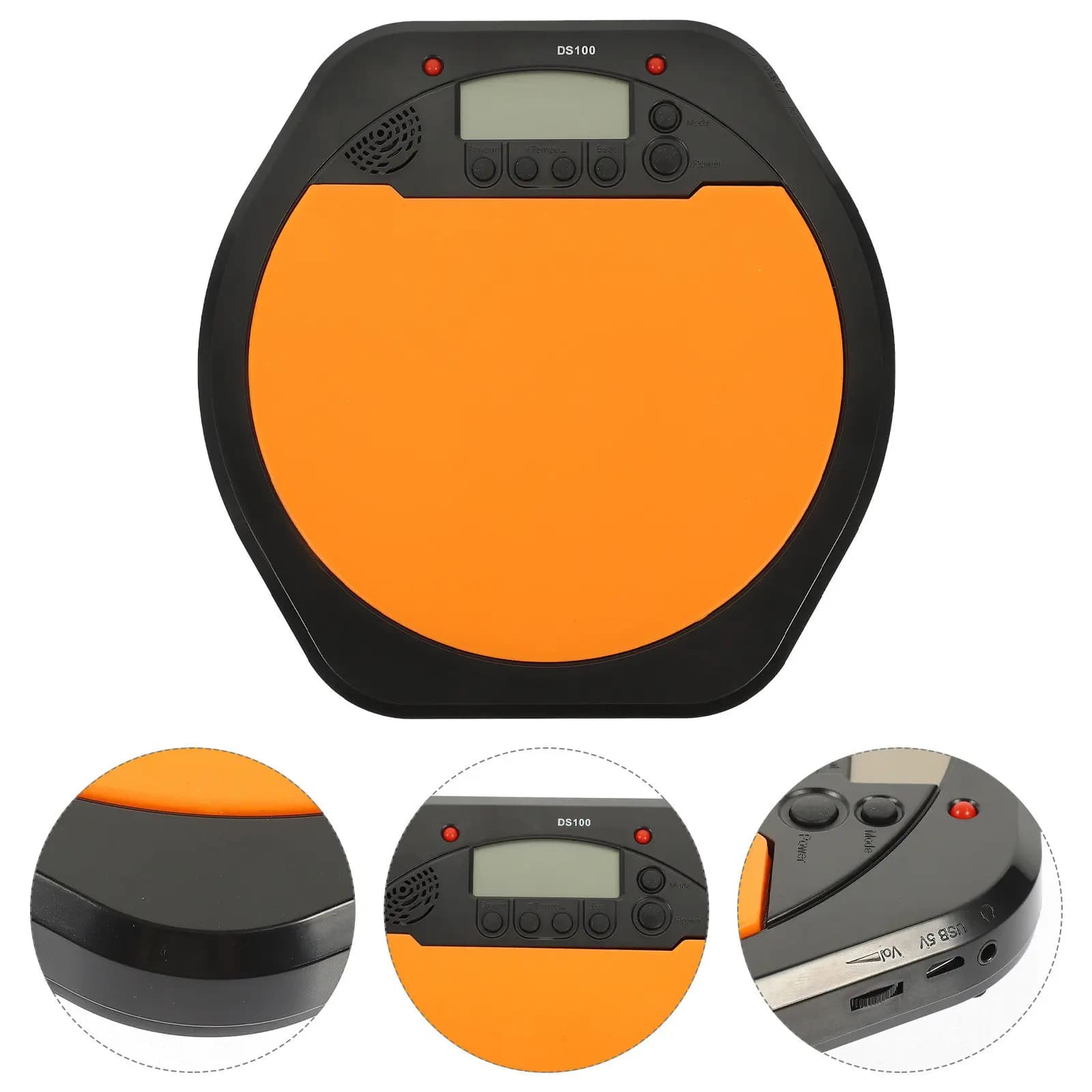 Pad per Batteria Elettronica Digitale Multifunzione, Metronomo per Allenamento Batteristi, Strumento di Pratica Tap Tempo per Batteristi Elettronici